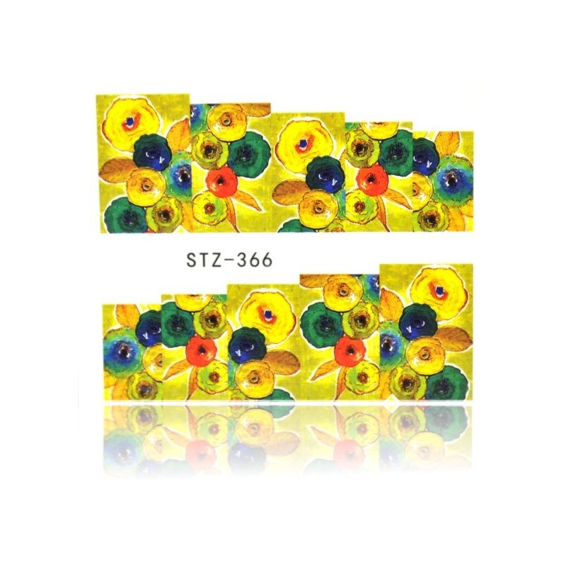 STZ 366 Flowers design  Vodové nálepky - Flowers