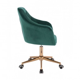 Kreslo Prestige Velur Gold Green