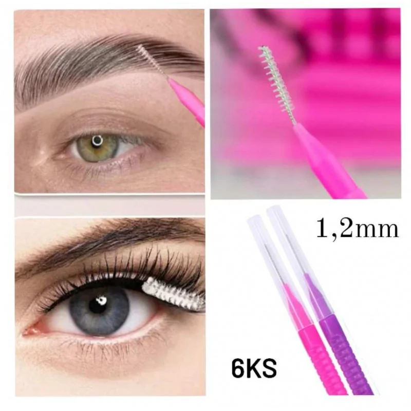 NANO Kefky na lamináciu a lash lift 6ks