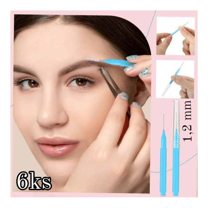 NANO Kefky na lamináciu a lash lift 6ks