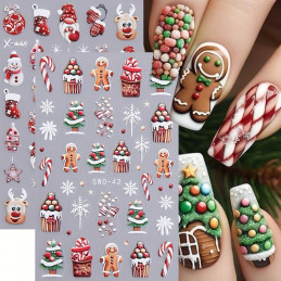 CN nails - vsetkoprenechty.sk3D, 5D nálepky Christmas