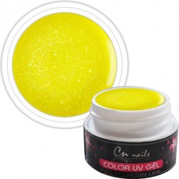 NR. 402 Farebný gél Yellow Star CN nails GLIMMER, glitrové UV GÉLY