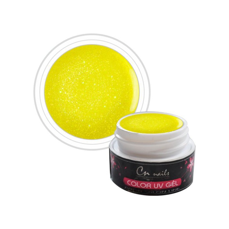 NR. 402 Farebný gél Yellow Star CN nails GLIMMER, glitrové UV GÉLY