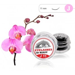 3D Lashes J 11mm  3D mihalnice Tip J