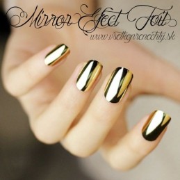 Mirror efect nail foil gold CN nails ONE TOUCH FOIL