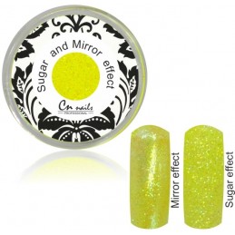 NR.6 Sugar and Mirror efect neon yellow  Sugar and Mirror efect