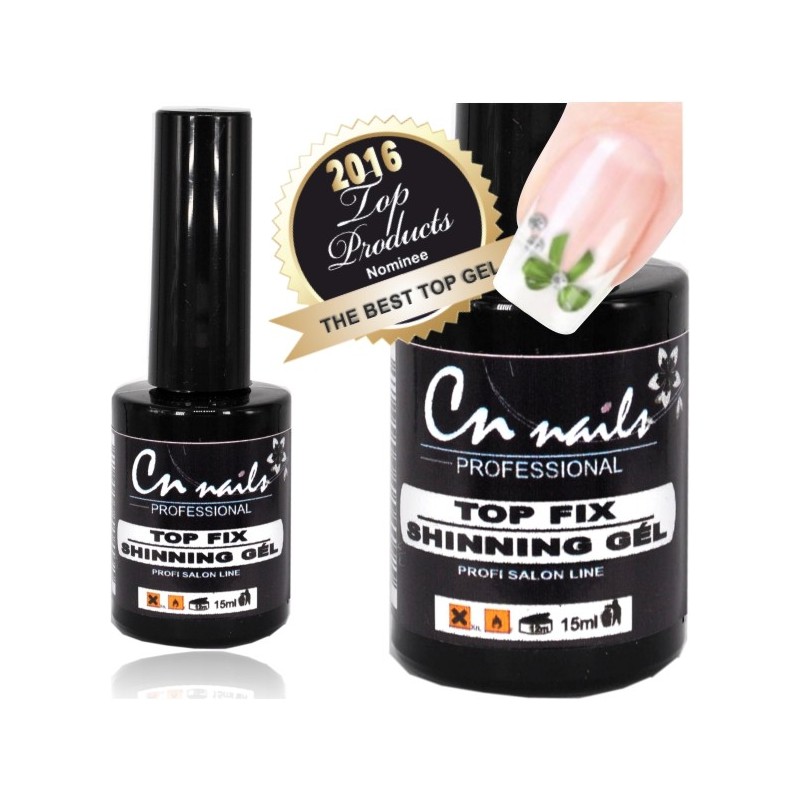 Top fix shining uv gel 15ml CN nails Ukončovacie, vrchné gély